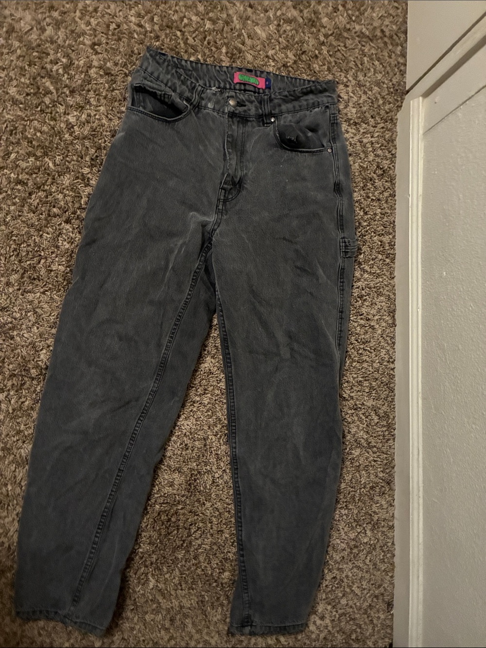 Women's Baggy Black Jeans